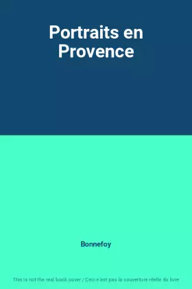 Couverture du produit · Portraits en Provence