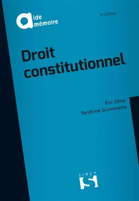 Couverture du produit · Droit constitutionnel. 9e éd.