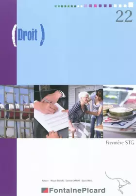 Couverture du produit · Droit 1re STG