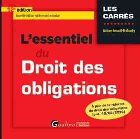Couverture du produit · L'Essentiel du Droit des obligations 2016-2017