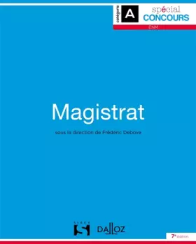 Couverture du produit · Magistrat. Catégorie A - 7e éd.