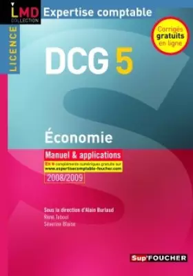 Couverture du produit · Economie DCG5 : Manuel et applications