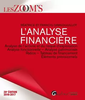 Couverture du produit · L'Analyse financière 2016-2017