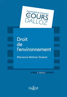 Couverture du produit · Droit de l'environnement 2ed