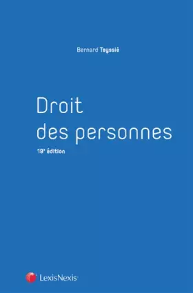 Couverture du produit · Droit des personnes: Personnes physiques et personnes morales
