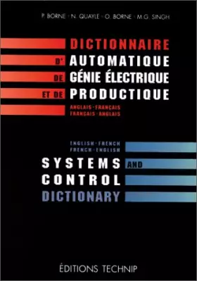 Couverture du produit · Dictionnaire d'automatique, de génie électrique et de productique (anglais-français, français-anglais)