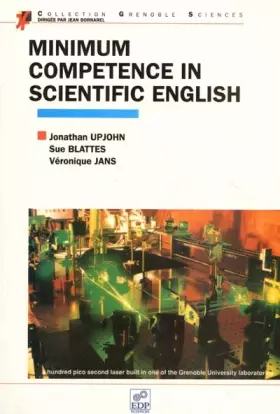 Couverture du produit · Minimum Competence in Scientific English, coffret livre + cassette
