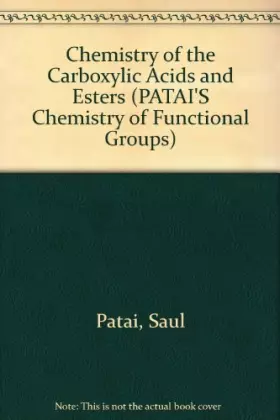 Couverture du produit · Chemistry of the Carboxylic Acids and Esters