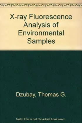 Couverture du produit · X-ray fluorescence analysis of environmental samples