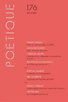 Couverture du produit · Poétique, n° 176