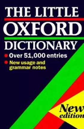 Couverture du produit · The Little Oxford Dictionary of Current English