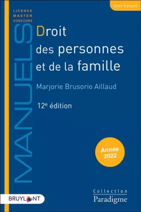 Couverture du produit · Droit des personnes et de la famille 12ed
