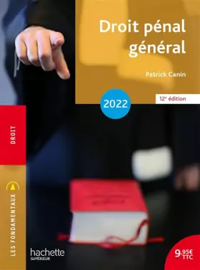 Couverture du produit · Fondamentaux - Droit pénal général 2022