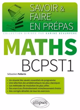 Couverture du produit · Savoir & Faire en Prépas Maths BCPST1