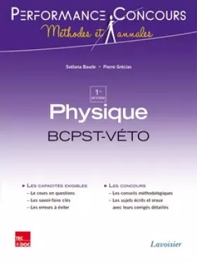 Couverture du produit · Physique 1re année BCPST-VETO