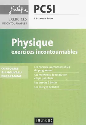 Couverture du produit · Physique Exercices incontournables PCSI - nouveau programme