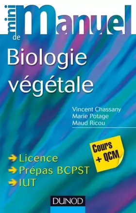Couverture du produit · Mini Manuel de Biologie végétale - Cours + QCM