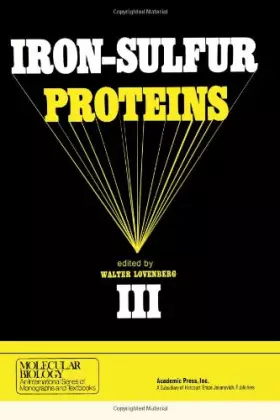 Couverture du produit · Iron-sulphur Proteins: v. 3 (Molecular Biology)