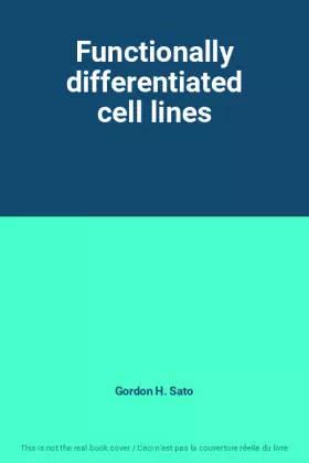 Couverture du produit · Functionally differentiated cell lines