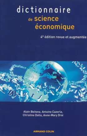 Couverture du produit · Dictionnaire de science économique