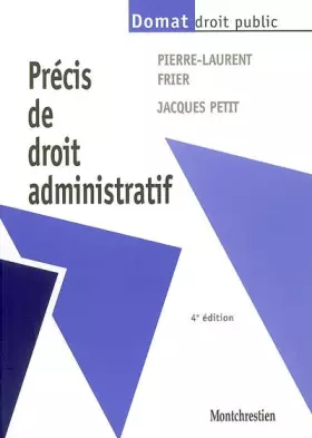 Couverture du produit · Précis de droit administratif