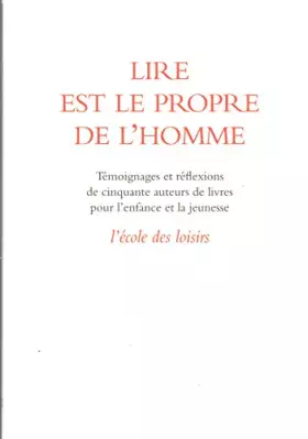 Couverture du produit · Lire Est le Propre de l Homme