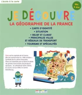Couverture du produit · Je découvre la géographie de la France
