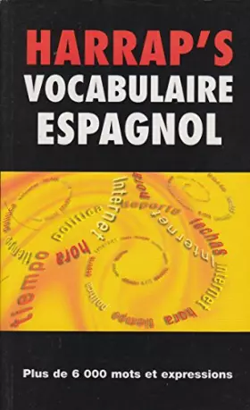 Couverture du produit · Harrap's vocabulaire espagnol