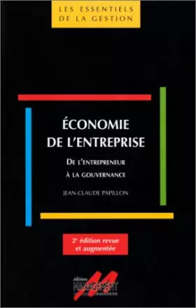 Couverture du produit · Economie de l'entreprise : De l'entrepreneur à la gourvernance, 2e édition