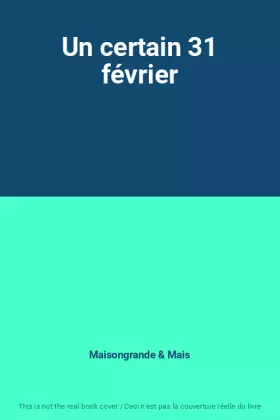 Couverture du produit · Un certain 31 février