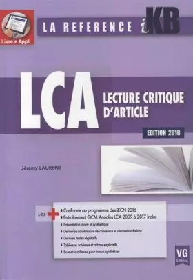 Couverture du produit · Lecture critique d'article