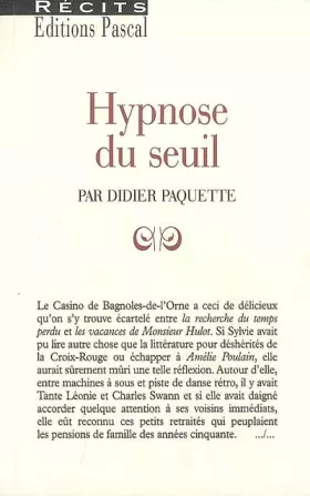 Couverture du produit · Hypnose du seuil