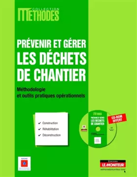 Couverture du produit · Prévenir et gérer les déchets de chantier