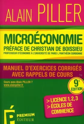 Couverture du produit · Microéconomie : Manuel d'exercices corrigés avec rappels de cours