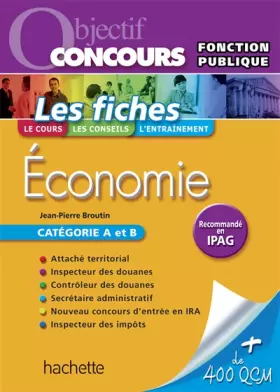 Couverture du produit · Economie contemporaine : Catégorie A et B