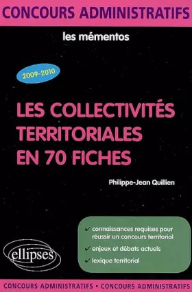 Couverture du produit · Les collectivités territoriales en 70 fiches