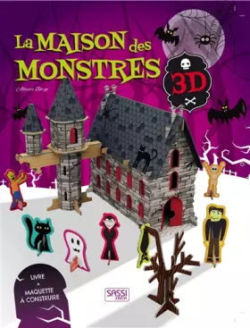 Couverture du produit · La maison des monstres 3D: Livre + maquette à construire 3 ans