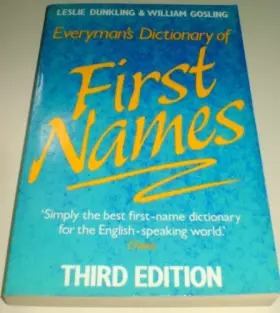 Couverture du produit · Everyman's Dictionary of First Names