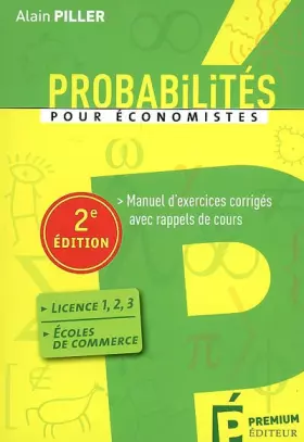 Couverture du produit · Probabilités pour économistes : Manuel d'exercices corrigés avec rappels de cours