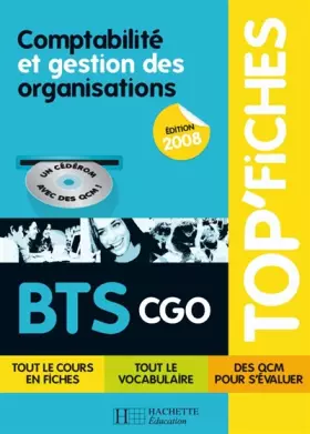 Couverture du produit · Comptabilité et gestion des organisations BTS CGO (1Cédérom)