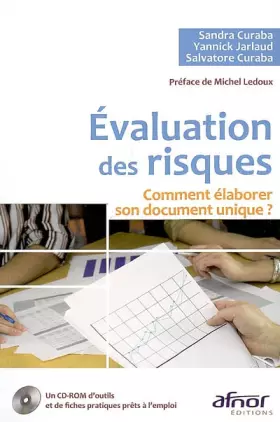 Couverture du produit · Evaluation des risques : Comment élaborer son document unique ? (1Cédérom)