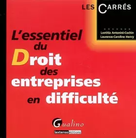 Couverture du produit · L'essentiel du Droit des entreprises en difficulté