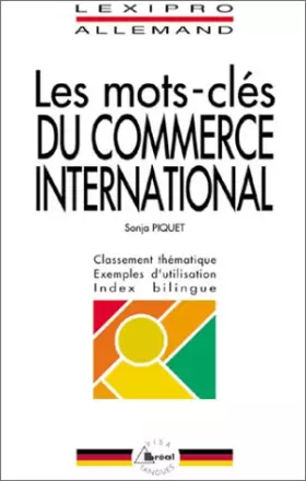 Couverture du produit · Les mots-clés du commerce international (allemand)