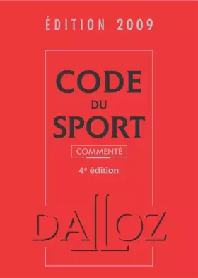 Couverture du produit · Code du sport