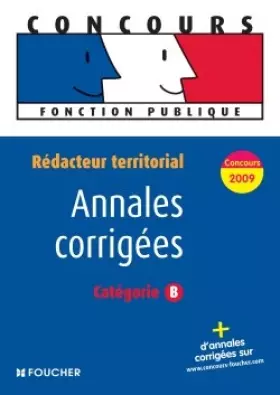 Couverture du produit · Rédacteur territorial : Annales corrigées
