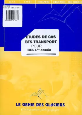 Couverture du produit · Etudes de cas BTS transport pour BTS 1re année