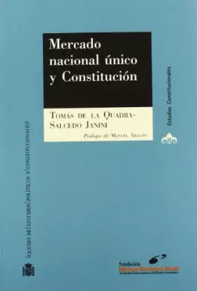Couverture du produit · Mercado nacional único : los artículos 149.11 y 139 de la Constitución