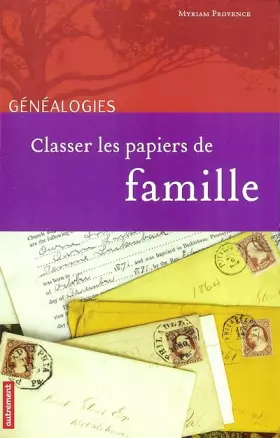 Couverture du produit · Classer les papiers de famille