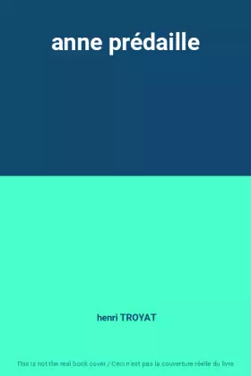 Couverture du produit · anne prédaille