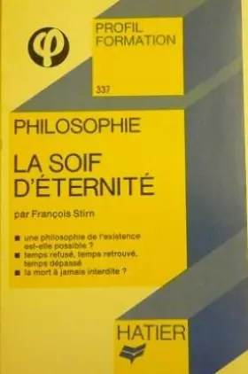 Couverture du produit · La soif d'éternité